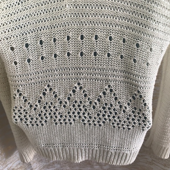 Dex white/cream open cardigan with fringe size 14 - Picture 6 of 11